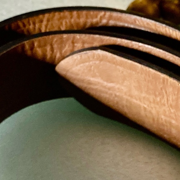 Dickies Men’s brown leather Belt double- sided - Picture 15 of 16